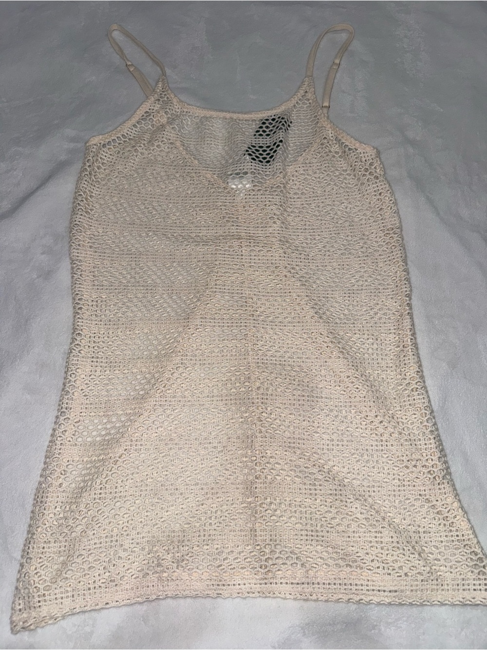 Wild Fable Crochet Swim Cover-Up Dress – Cream – Size S